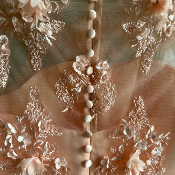 LT Lanting Bride  Dress With Flower Appliqué - Picture 9 of 15